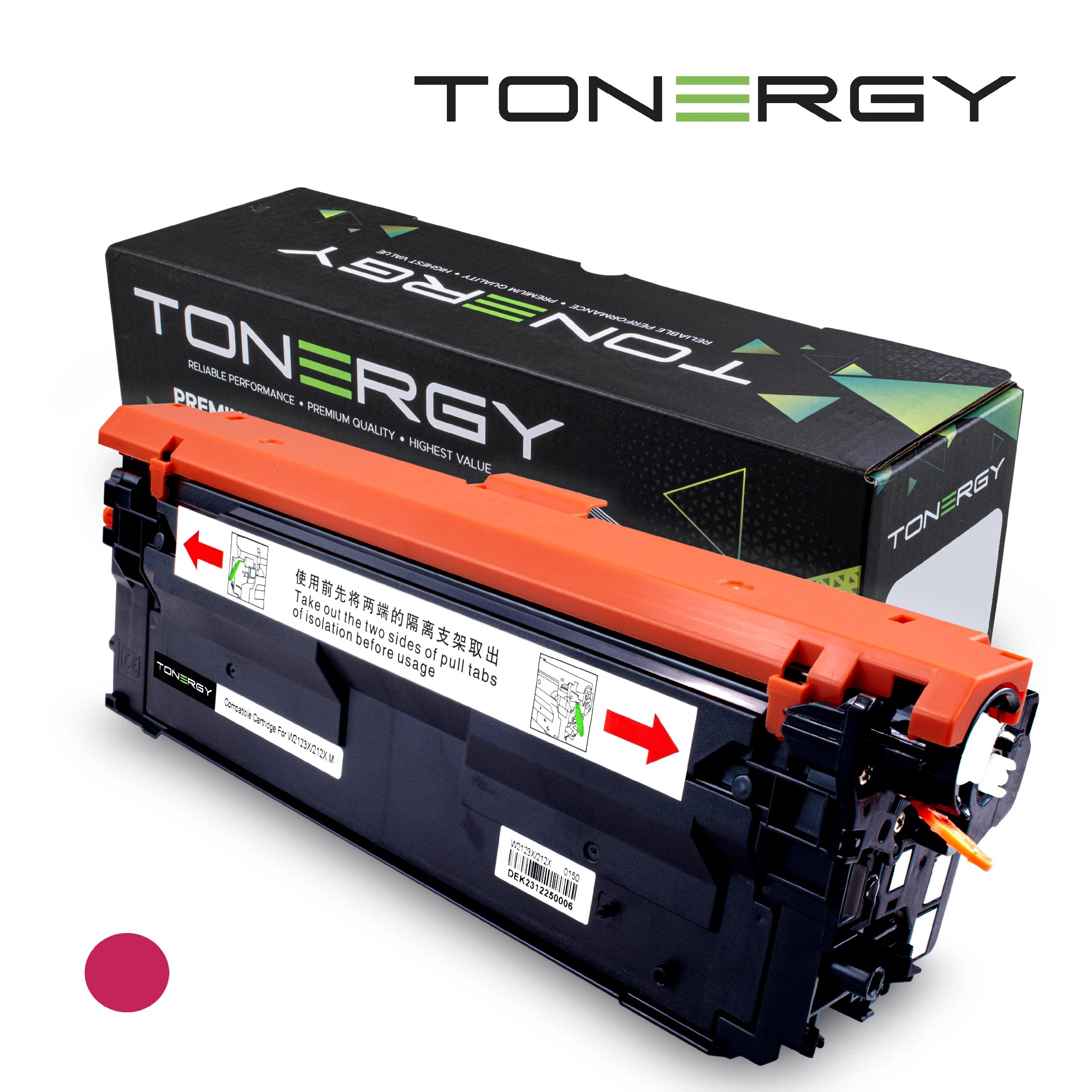Tonergy съвместима Тонер Касета Compatible Toner Cartridge HP 212X W2123X Magenta, High Capacity 10k Tonergy съвместима Тонер Касета Compatible Toner Cartridge HP 212X W2123X Magenta, High Capacity 10k